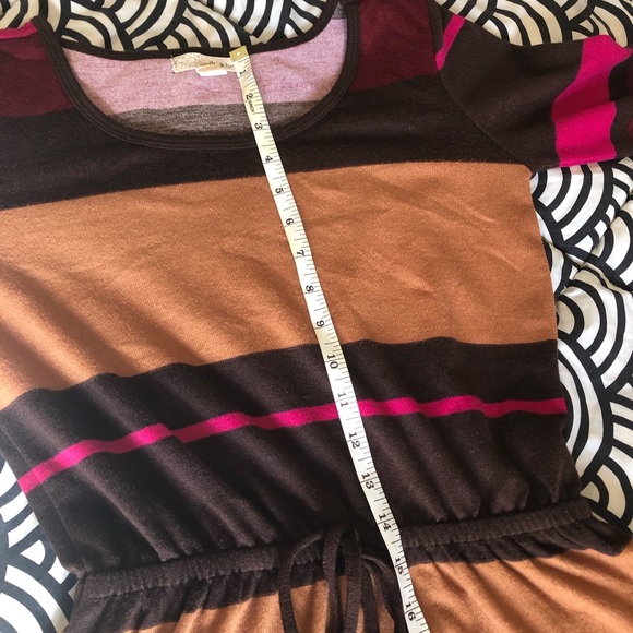 Brown and pink striped dress! - Picture 6 of 8